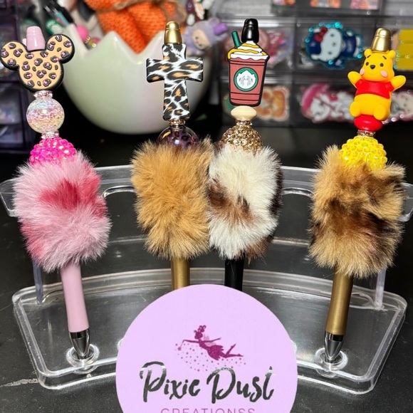 Handmade Other - Fuzzy focal writing pens